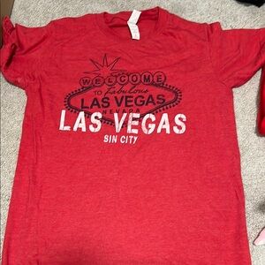 NWOT Red Las Vegas Graphic T-Shirt new